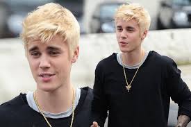 Justin Bieber Platinum Hair