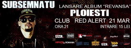 Concert Subsemnatu – lansare album “Revansa” (Red Alert – Ploiesti) Concert Subsemnatu - Club Red Alert Ploiesti
